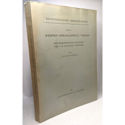 Memphis - Herakleopolis - Theben --- Die epigraphischen zeugnisse...