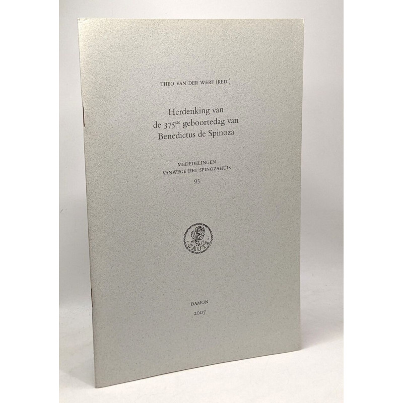 Herdenking van de 375ste geboortedag van Benedictus de Spinoza -...