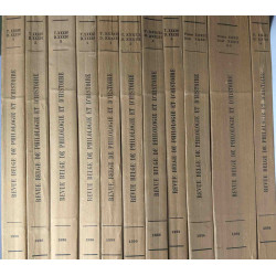 Revue belge de philologie et d'histoire 6 années complètes: 1954...