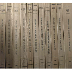 Revue belge de philologie et d'histoire 6 années complètes: 1954...