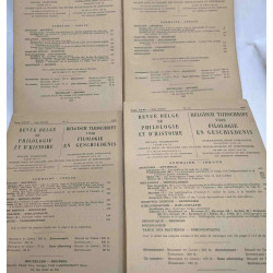 Revue belge de philologie et d'histoire 6 années complètes: 1954...