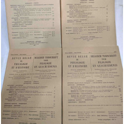 Revue belge de philologie et d'histoire 6 années complètes: 1954...