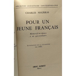 Pour un jeune français - archives d'histoire contemporaine -...