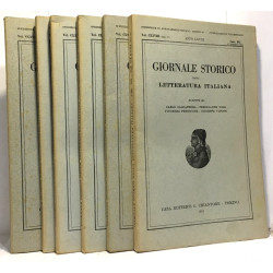 Giornale storico della letteratura italiana anno LXVII fasc....
