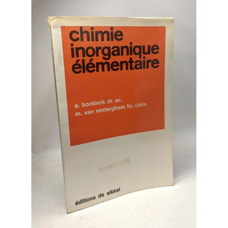 Chimie inorganique élémentaire