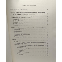 Artena - rapports et études - VOLUME 1 (1983) + VOLUME 2 (1989) -...