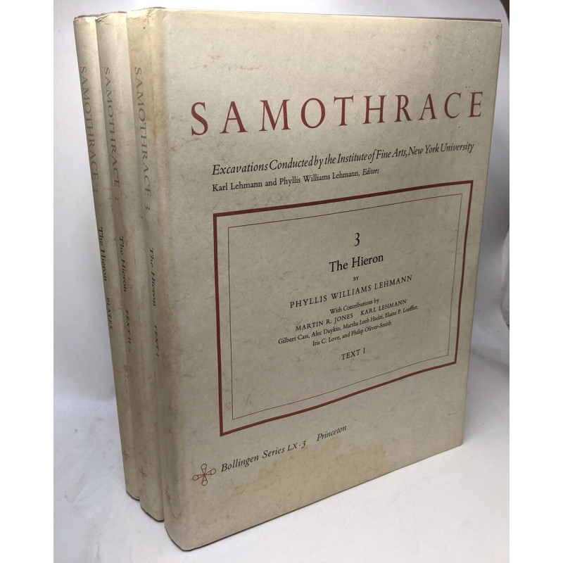 The Hieron TEXT I et 2 + Plates - Samothrace excavations Institute...