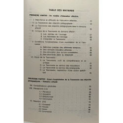 L'éducation de l'affectivité - pédagogie - efficacité --- coll....