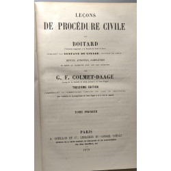 Leçons de procédure civile revues annotées complétées - TOME...