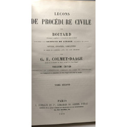 Leçons de procédure civile revues annotées complétées - TOME...