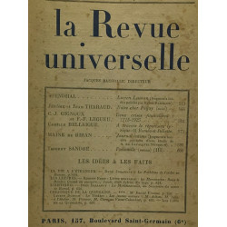 La revue universelle - tome IX N°3 mai 1922 + tome VIII mars 1922...