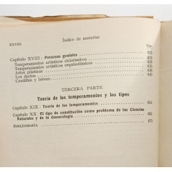 Constitucion y caracter. Investigaciones acerca del problema de la...
