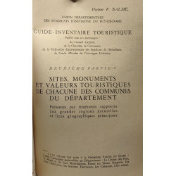 Guide du Puy de Dôme - inventaire touristique - Deuxième partie -...