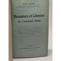 Hommes et Choses de l'Ancienne Rome
