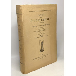 Revue des études latines - 9 tomes: 29 (1953) 30 (1954) 31 (1955)...