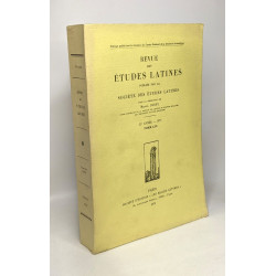 Revue des études latines - 9 tomes: 29 (1953) 30 (1954) 31 (1955)...