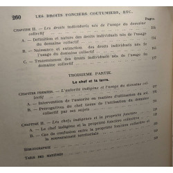Les droits fonciers coutumiers chez les indigènes du Congo Belge....