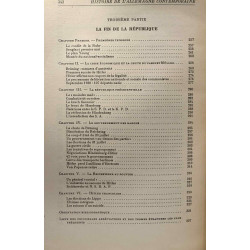 Histoire de l'Allemagne contemporaine 1917-1933 - TOME I