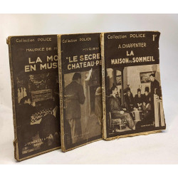3 livres collection Police: La mort en musique + Le secret du...