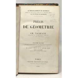 Précis de géométrie - 2e édition - le baccalauréat ès sciences -...