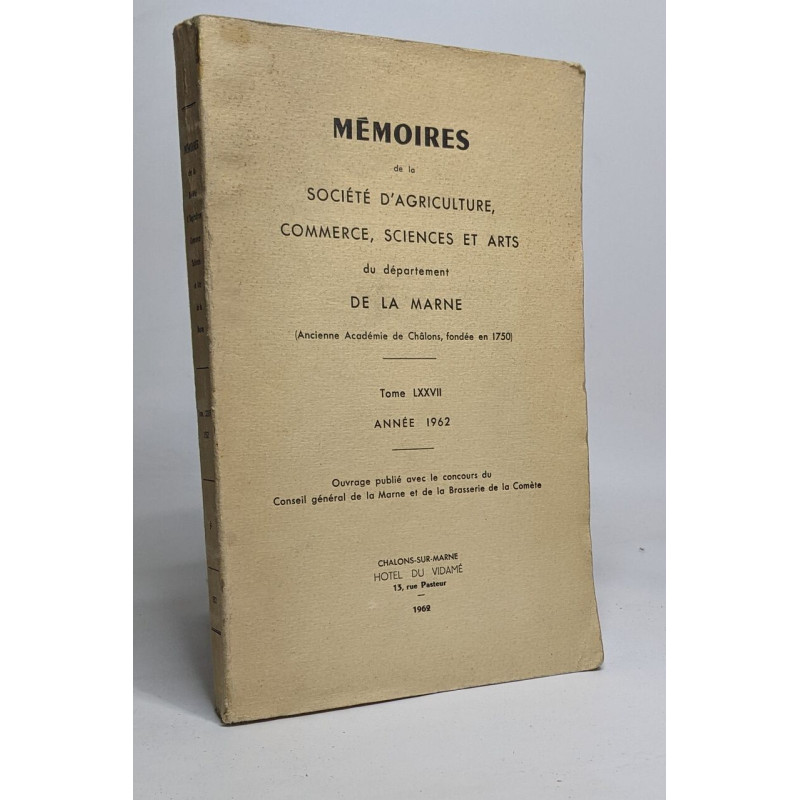 Mémoire de la société d'agriculture commerce sciences et arts du...