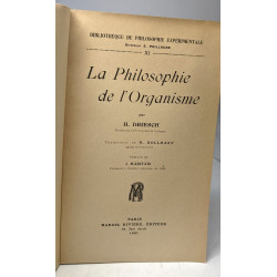 La philosophie de l'organisme / bibliothèque de philosophie...