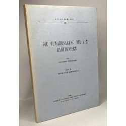 Die ölwahrsagung bei den babyloniern - BAND I: Einleitung - Studi...