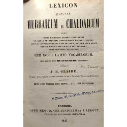 Lexicon manuale Hebraicum et Chaldaicum