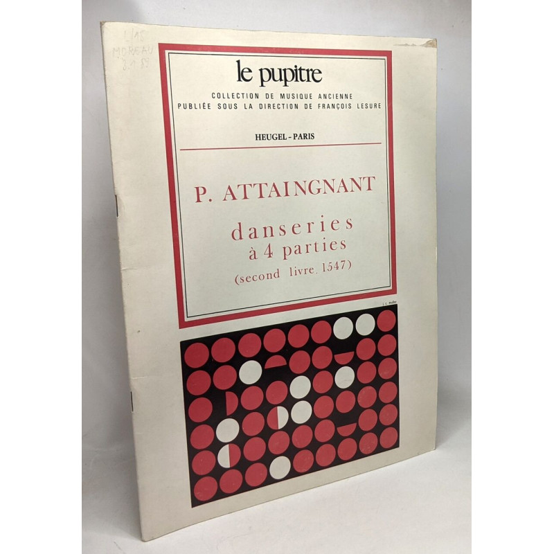 Danseries à 4 parties (second livre 1547) - Le pupitre - 9
