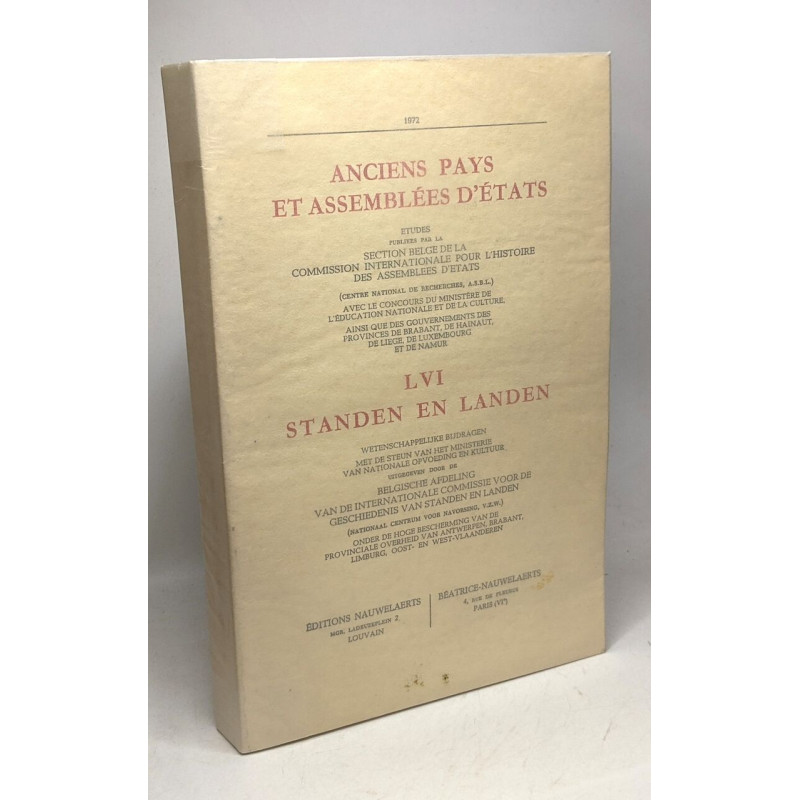 Anciens pays et assemblées d'états - LVI - standen en landen /...