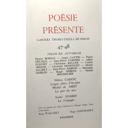 Poésie présente - Cahiers trimestriels de poésie 4 volumes: 47/48...