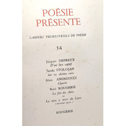 Poésie présente - Cahiers trimestriels de poésie 4 volumes: 47/48...