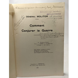 Comment conjuer la Guerre - avec hommage de l'auteur