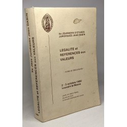 Légalité et références aux valeurs - notes et documents - Xe...