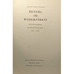 Befehl im widerstreit - schicksalsstunden der deutschen armee...