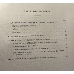 Le problème colonial du point de vue international