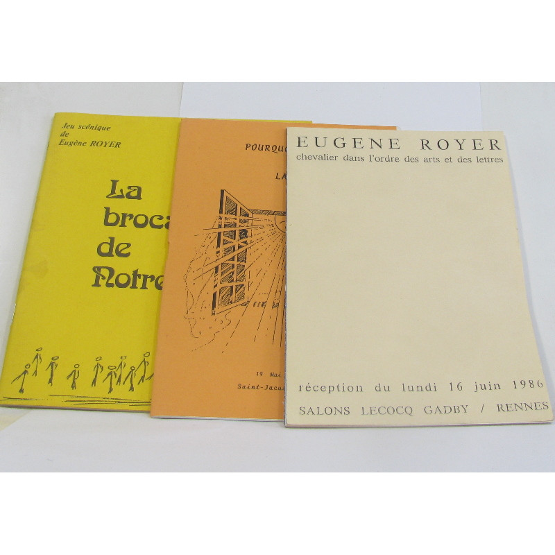 (Lot de 3 livres) La brocante de notre-dame - pourquoi la vie? -...