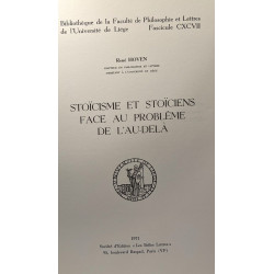 Stoïcisme et stoïciens face au problème de l'Au-Delà - fascicule...