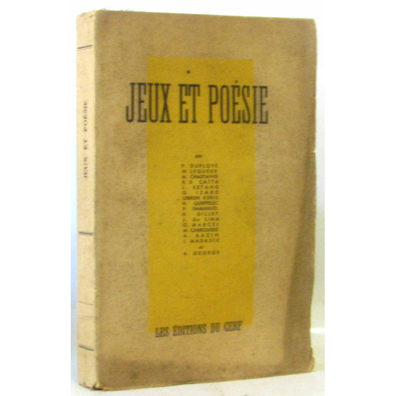 Jeux et poésie