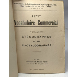 Petit vocabulaire commercial à l'usage des sténographes et des...