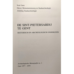 De sint pietersabdij te gent historisch en archeologisch onderzoek...