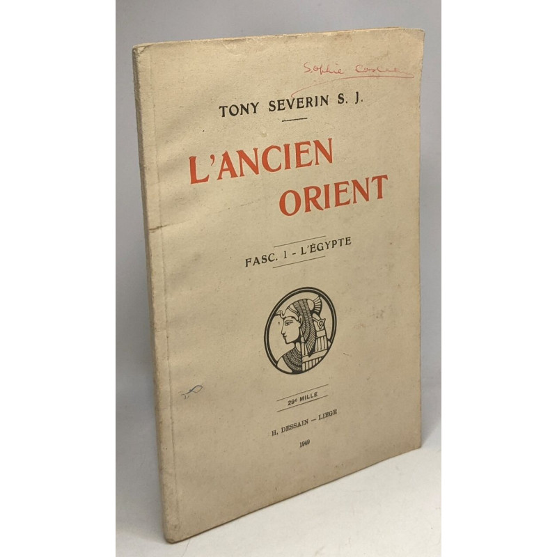 L'Ancient Orient - fasc. 1 - L'égypte