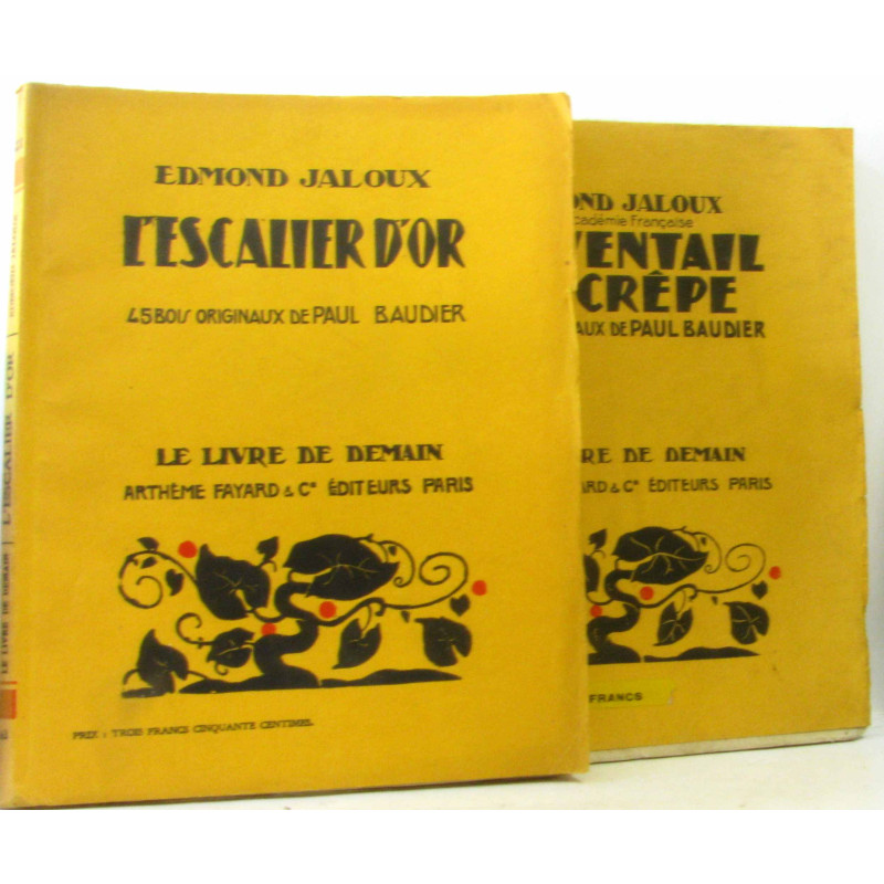 L'escalier d'or + L'éventail de crêpe --- bois originaux de Baudier