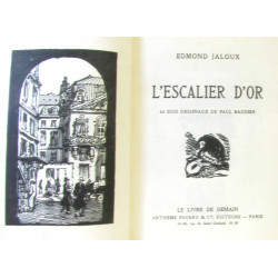 L'escalier d'or + L'éventail de crêpe --- bois originaux de Baudier