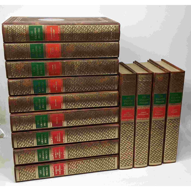 13 volumes collection "Les grands procès": Le procès de Nuremberg,...
