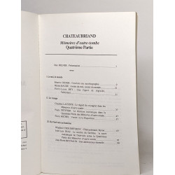 Cahiers textuel n°6 - Chateaubriand mémoires d'outre-tombe...