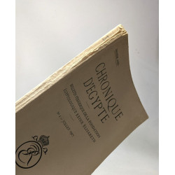 Chronique d'Egypte - bulletin périodique de la fondation -...