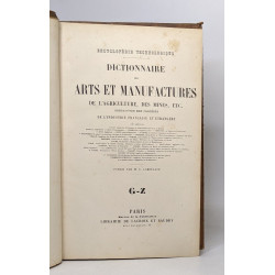 Dictionnaire des arts et manufactures de l'agriculture des mines...