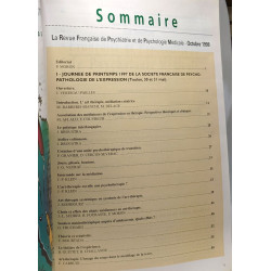 Journée de printemps de la société française de psychopathologie...