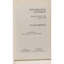 Psychologie clinique 1 2 3 4: Clinique(s) tensions et filiations -...